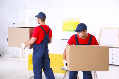 Removal van for a local move in Notting Hill with narrow residential street access
