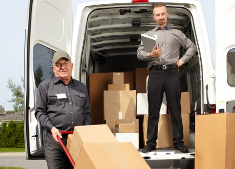 Van loading support for household furniture and boxes in West London