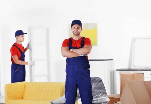 Local packing team preparing items for a move in Notting Hill