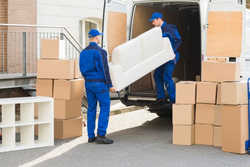 Moving boxes and furniture preparation in Notting Hill