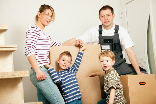Professional packing materials and organised boxes in Notting Hill