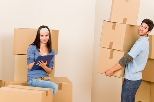 Professional movers handling a Notting Hill home transition